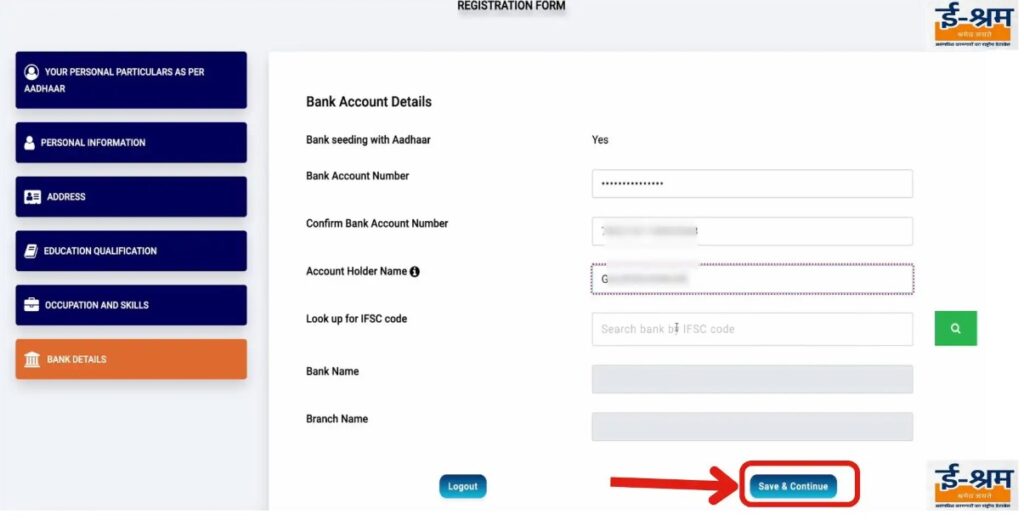 Apply e-shram card