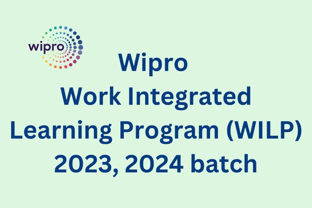 Wipro Work Integrated Learning Program (WILP) 2024