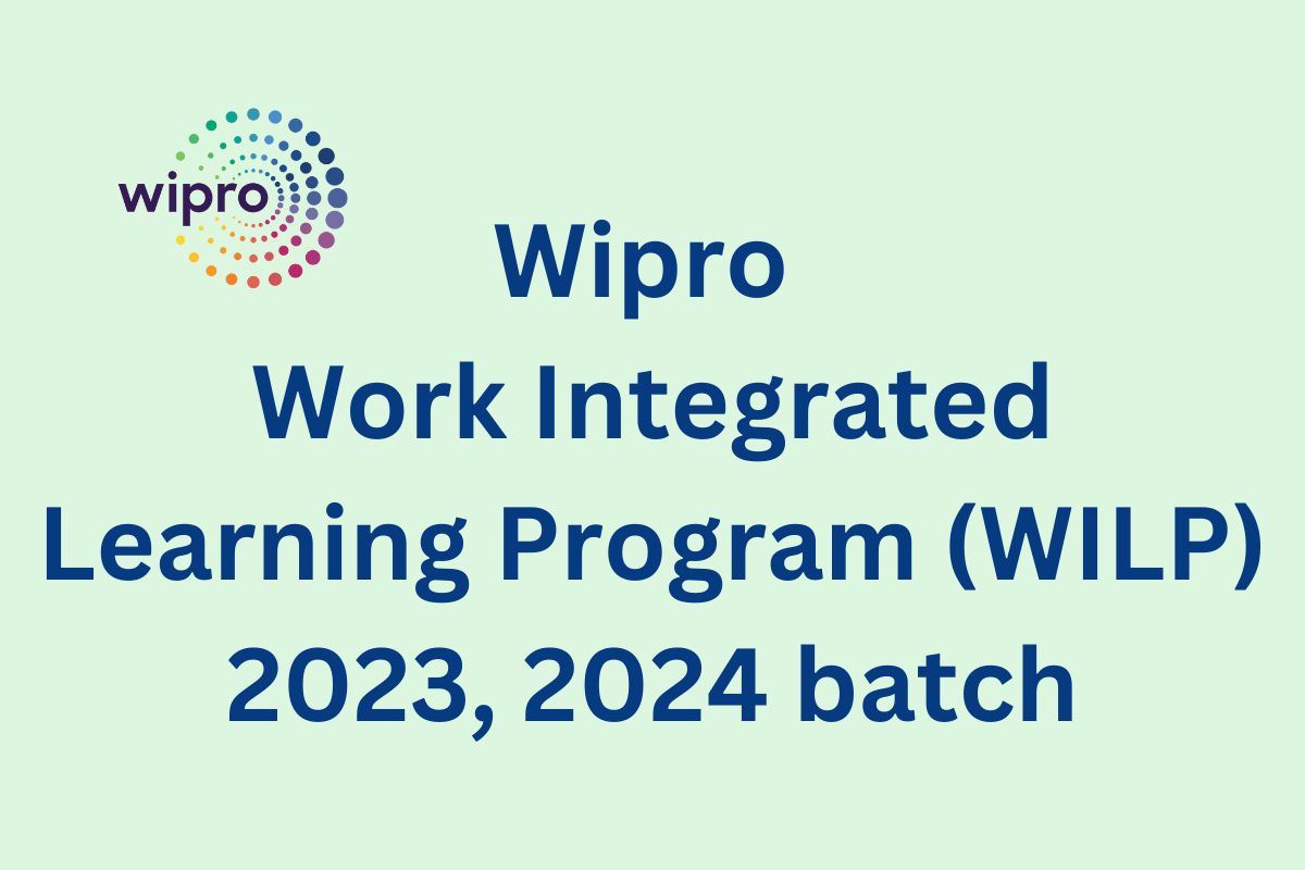 Wipro Work Integrated Learning Program (WILP) 2024