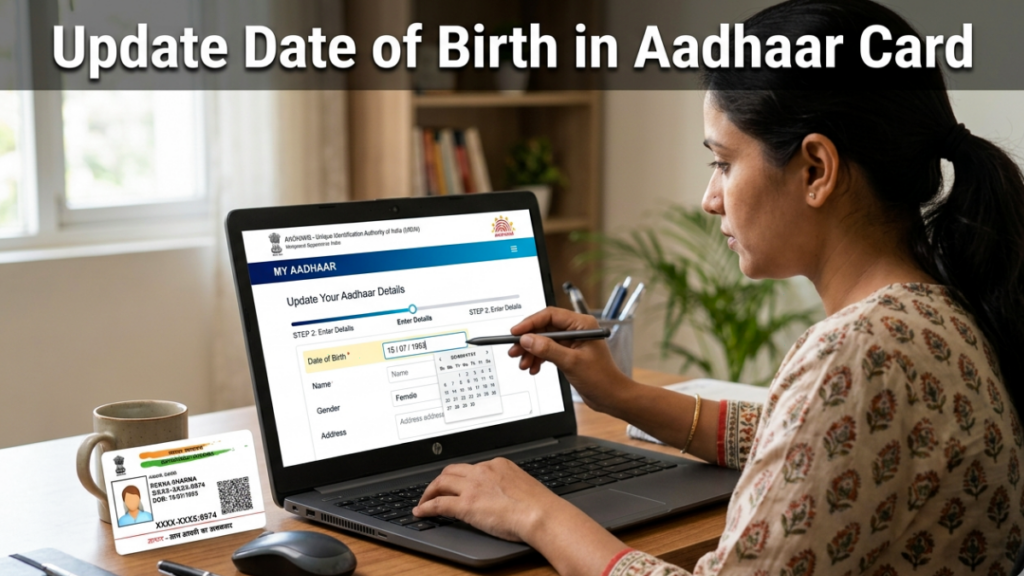 Update Date of birth in Aadhar card