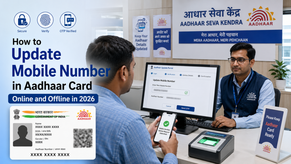 Update mobile number in Aadhar card