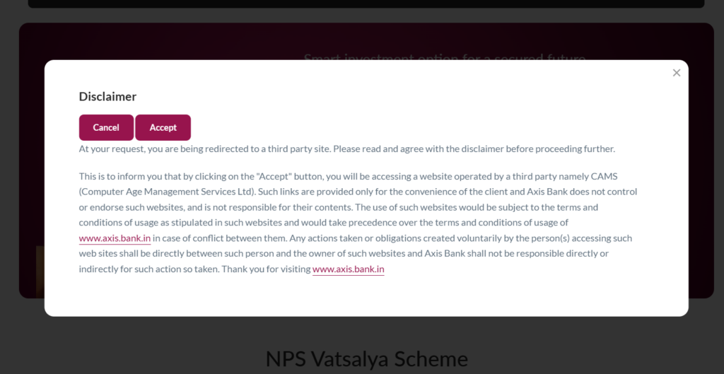Terms and condition of NPS